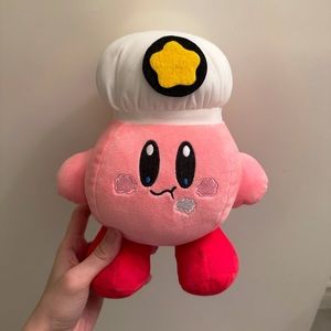 PINK KIRBY CHEF PLUSH TOY